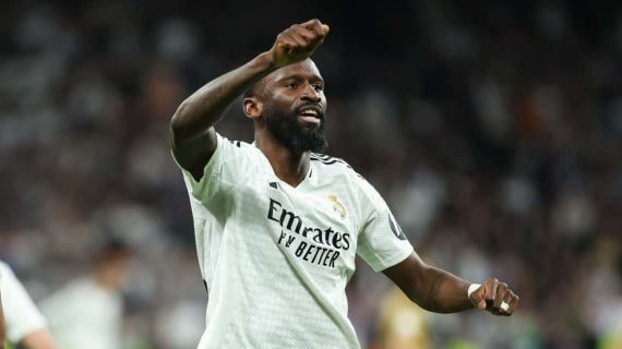 Rudiger, en un partido con el Real Madrid.