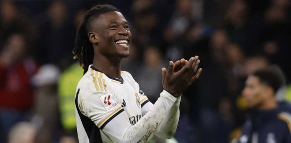 Camavinga, con el Real Madrid.