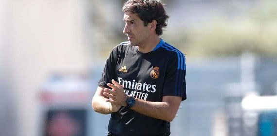 Raúl, en un partido del Castilla