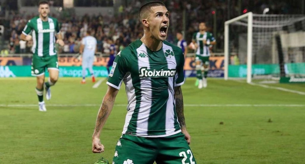 Aitor Cantalapiedra celebra un gol esta temporada.
