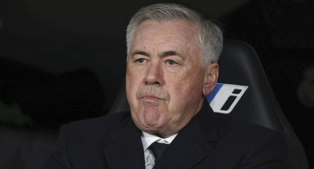 Ancelotti, en el partido ante el Villarreal.