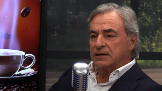 Carlos Sainz, durante 'El Cafelito' con Josep Pedrerol.