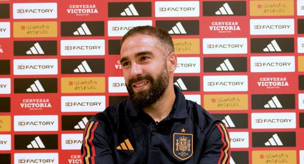 Dani Carvajal, en la entrevista que concedió a Relevo en Las Rozas.