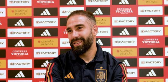 Dani Carvajal, en la entrevista que concedió a Relevo en Las Rozas.