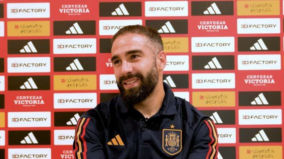 Dani Carvajal, en la entrevista que concedió a Relevo en Las Rozas.