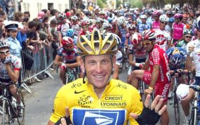 Armstrong en el Tour de Francia del 2004.