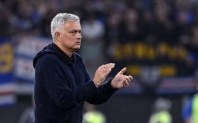 Jose Mourinho, entrenador de la Roma.