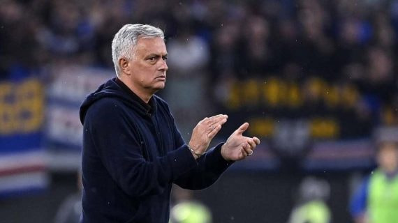 Jose Mourinho, entrenador de la Roma.