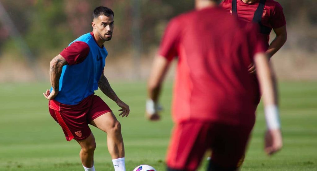 Suso, en un entrenamiento de esta pretemporada.