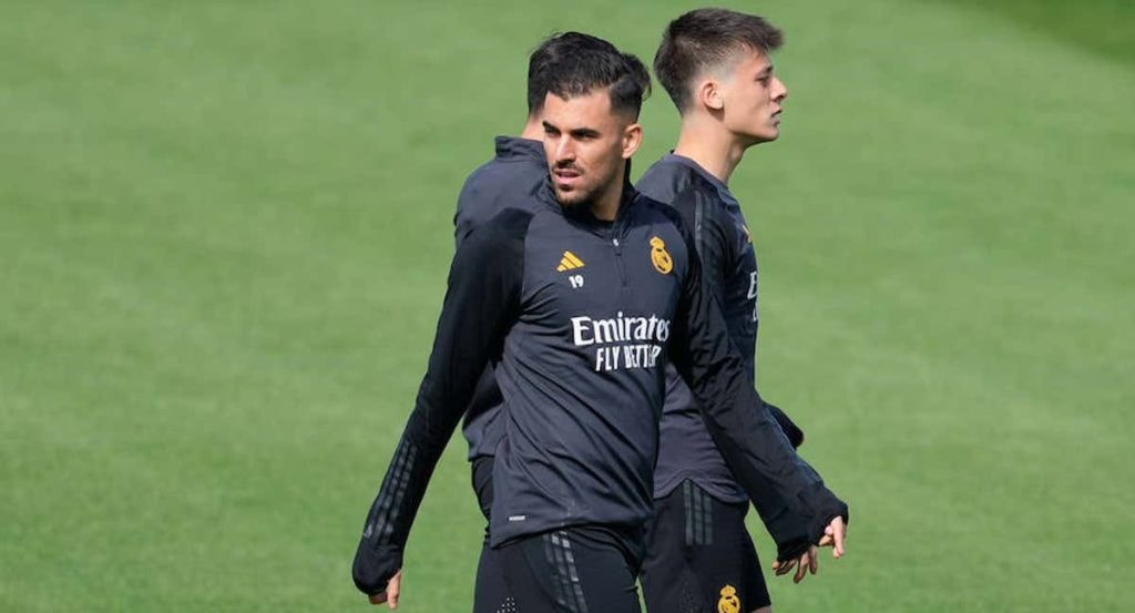 Ceballos, entrenando en Valdebebas.