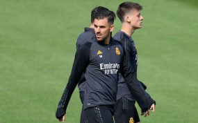 Ceballos, entrenando en Valdebebas.