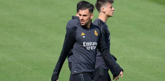 Ceballos, entrenando en Valdebebas.