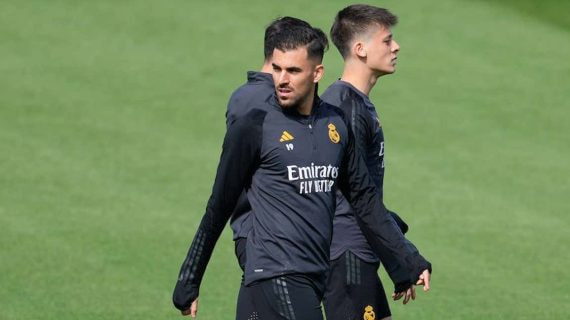 Ceballos, entrenando en Valdebebas.