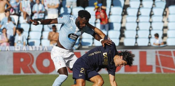 Jonathan Bamba, en el Celta -Alavés.