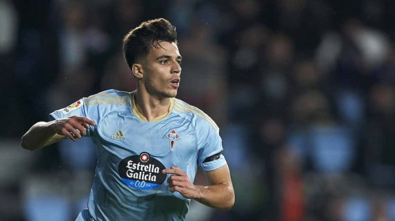 Gabri Veiga celebra un gol con el Celta.