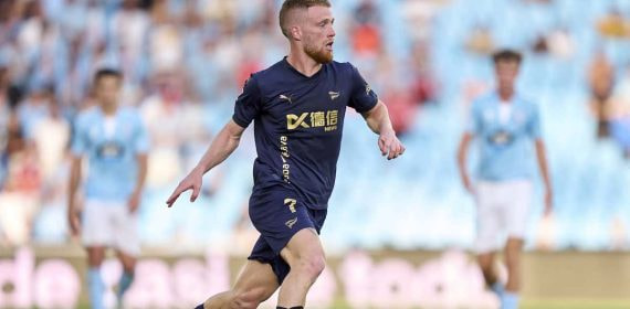 Carlos Vicente, en el partido que disputó ante el Celta en Balaídos esta temporada.