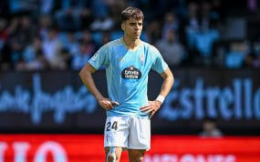 Gabri Veiga, en un partido con el Celta.