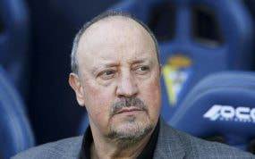 Rafa Benítez, durante un partido del Celta de Vigo.