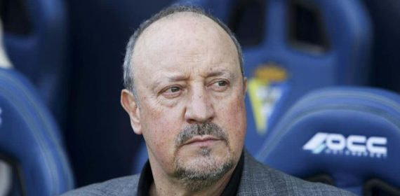 Rafa Benítez, durante un partido del Celta de Vigo.