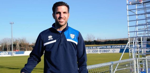 Cesc Fàbregas, segundo entrenador del Como en la Serie B italiana.