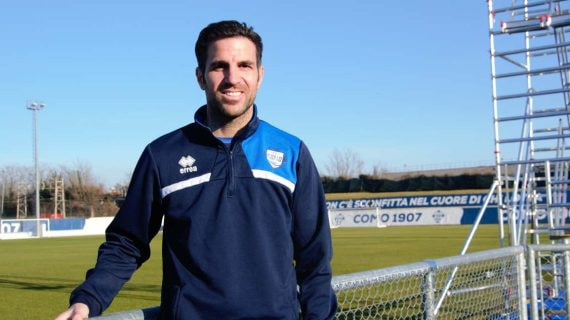 Cesc Fàbregas, segundo entrenador del Como en la Serie B italiana.