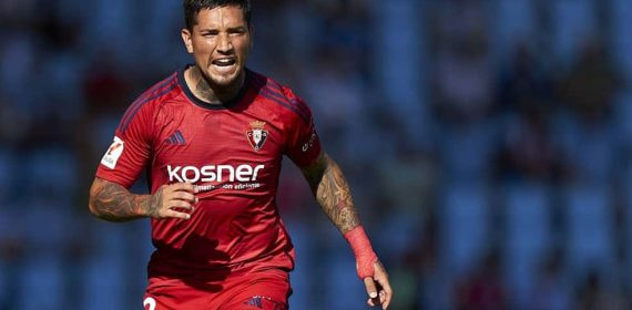Chimy Ávila, en un partido de Osasuna.
