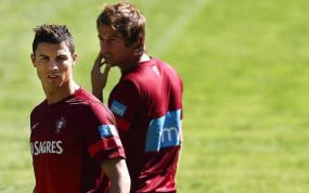 Cristiano Ronaldo, Coentrao y Pepe celebran un de las últimas ligas que ganó el Real Madrid, la 2016/17.