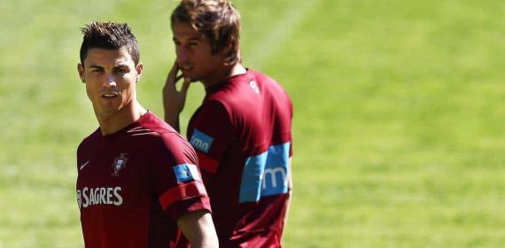 Cristiano Ronaldo, Coentrao y Pepe celebran un de las últimas ligas que ganó el Real Madrid, la 2016/17.