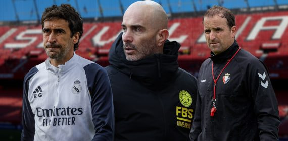 Raúl, Enzo Maresca y Arrasate.