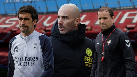 Raúl, Enzo Maresca y Arrasate.