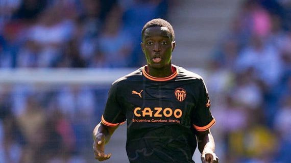 Diakhaby frente al Espanyol.