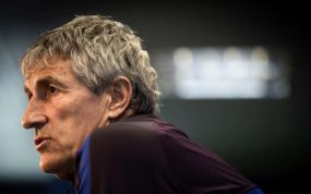 Quique Setién, durante uno de sus últimos partidos al frente del Villarreal.