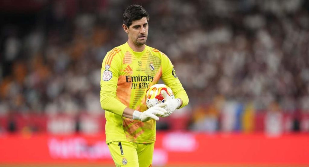 Thibaut Courtois durante la final de la Copa del Rey.