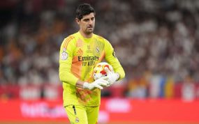 Thibaut Courtois durante la final de la Copa del Rey.