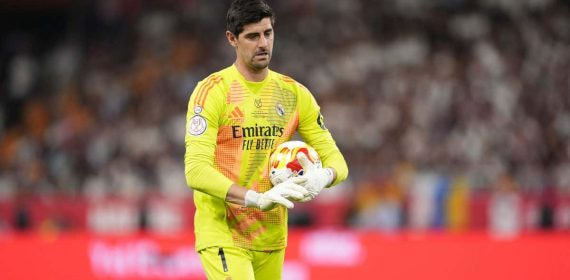 Thibaut Courtois durante la final de la Copa del Rey.