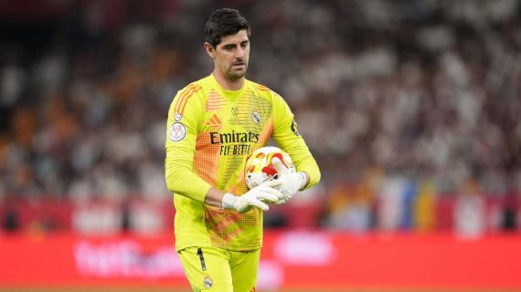 Thibaut Courtois durante la final de la Copa del Rey.