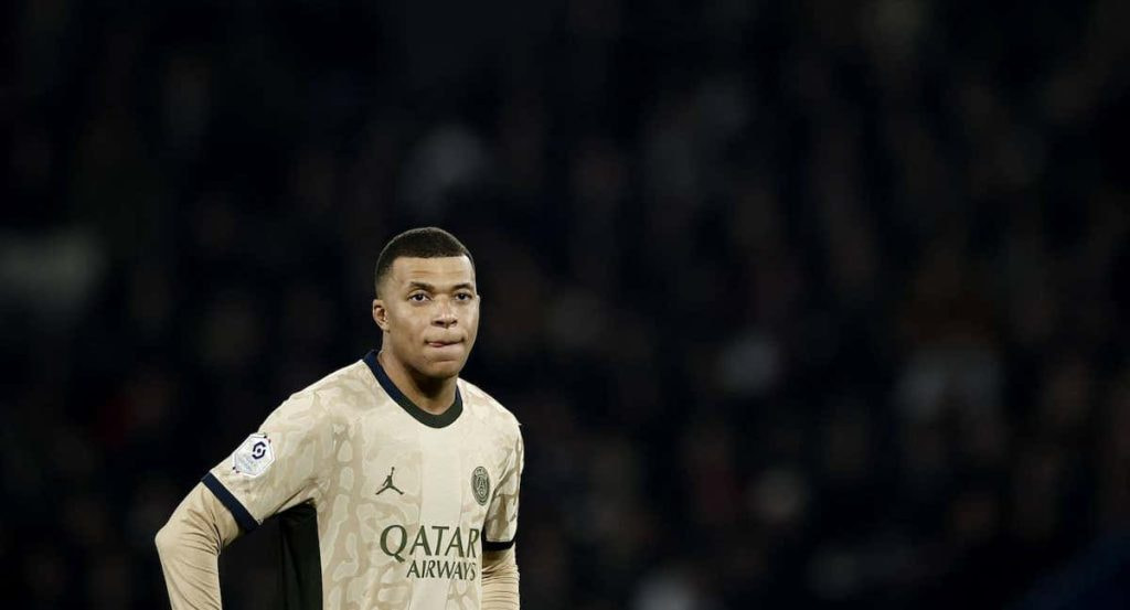 Mbappé, con el PSG.