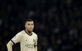 Mbappé, con el PSG.