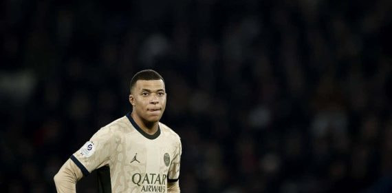 Mbappé, con el PSG.