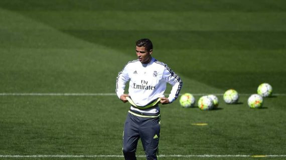 Cristiano Ronaldo en una imagen de archivo entrenándose en Valdebebas