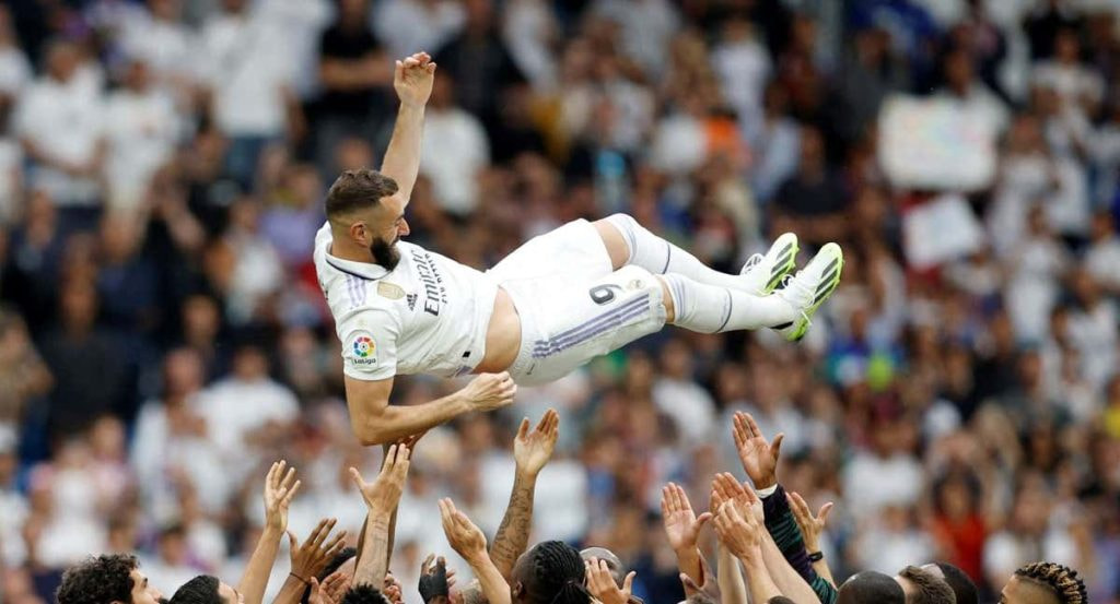 Karim Benzema, gran figura del triunfo en LaLiga 2021/22.