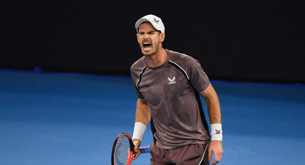 Andy Murray durante su participación en el torneo de Brisbane.