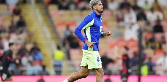 Araujo no jugó ningún minuto ante el Athletic en la Supercopa.