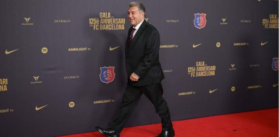 Joan Laporta, en la gala del 125 aniversario.