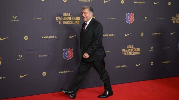 Joan Laporta, en la gala del 125 aniversario.