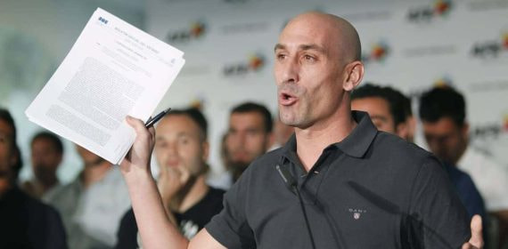 Luis Rubiales durante su etapa como presidente de AFE.