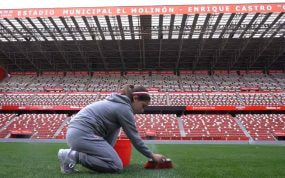 Una imagen del polémico vídeo del Sporting. Sporting de Gijón