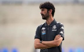 Miguel Llorente durante su etapa en el Deportivo.