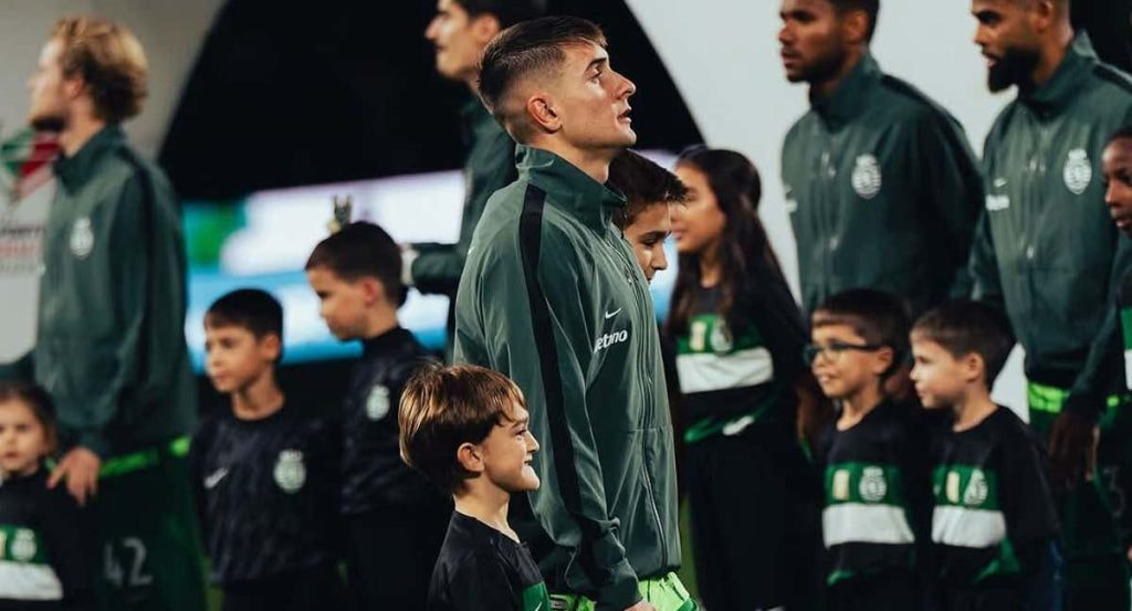 Fresneda, en un partido reciente con el Sporting de Portugal.