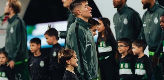 Fresneda, en un partido reciente con el Sporting de Portugal.
